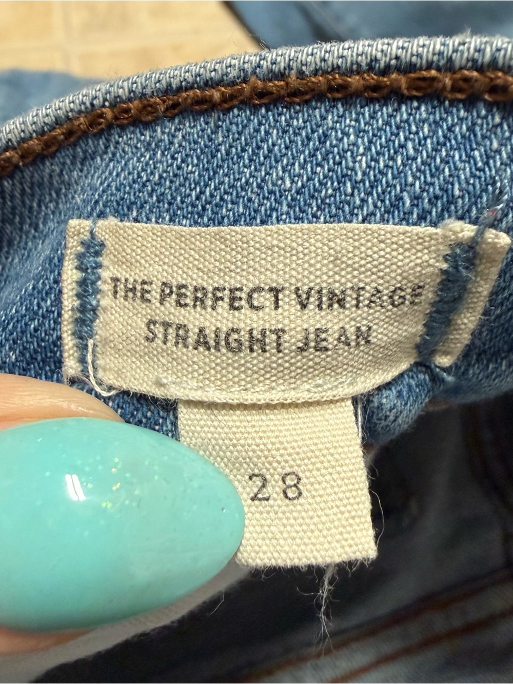 Madewell The Perfect Vintage Straight Jeans In Montville Wash Size 28 Nd521 View 4